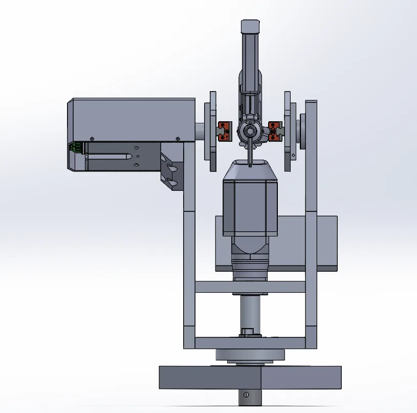 Turret v2 CAD, front view